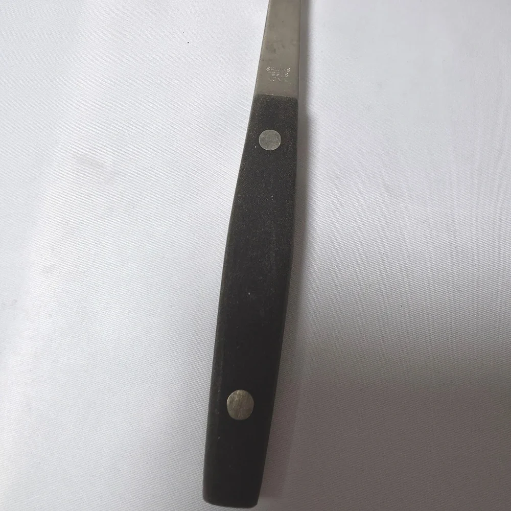 Dixon Vtg Meat Serving Fork Stainless Steel Black Riveted Handle Japan‎